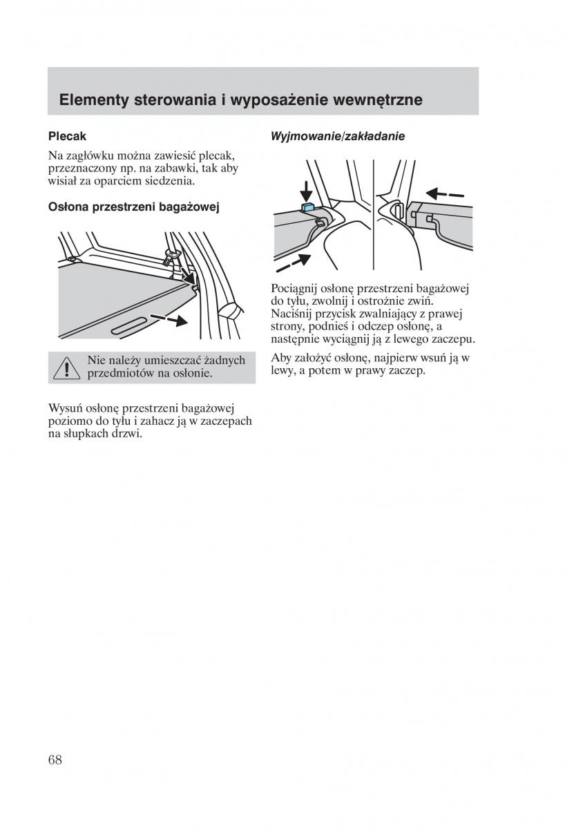 manual Ford Galaxy Ford Galaxy II 2 instrukcja / page 70