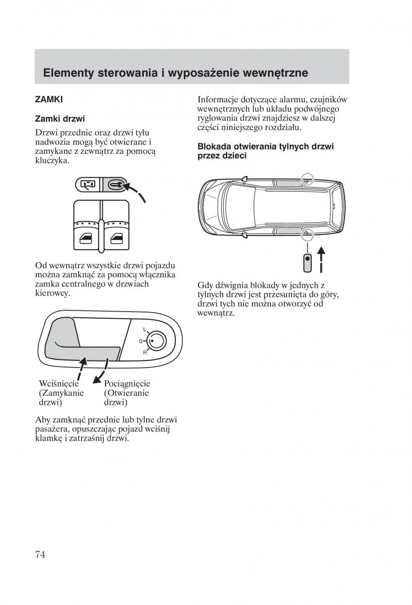 manual Ford Galaxy Ford Galaxy II 2 instrukcja / page 76