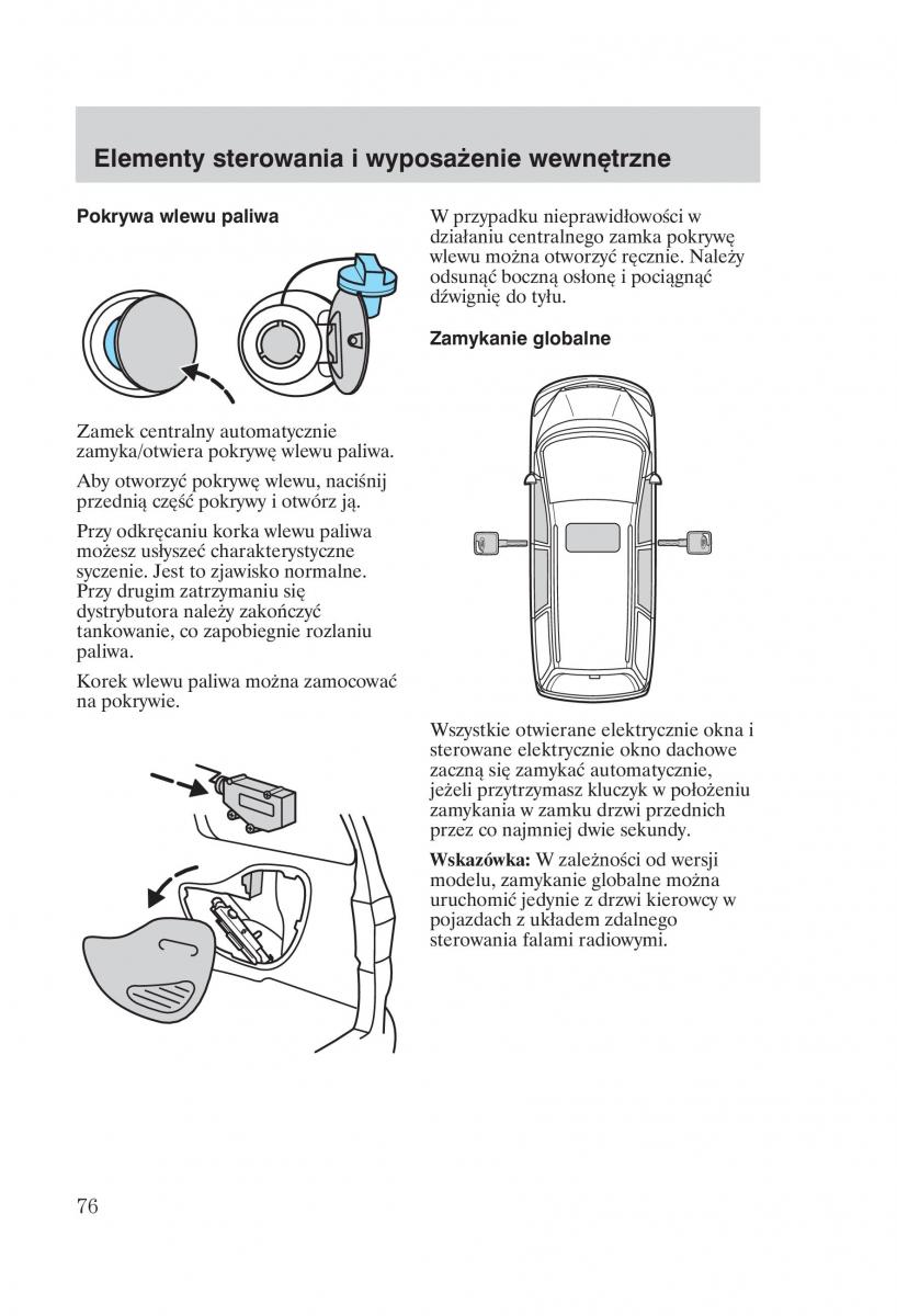 manual Ford Galaxy Ford Galaxy II 2 instrukcja / page 78