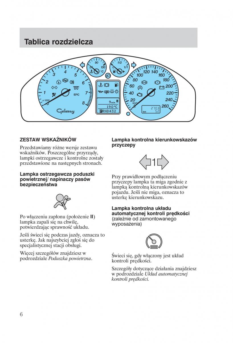 Ford Galaxy II 2 instrukcja obslugi / page 8