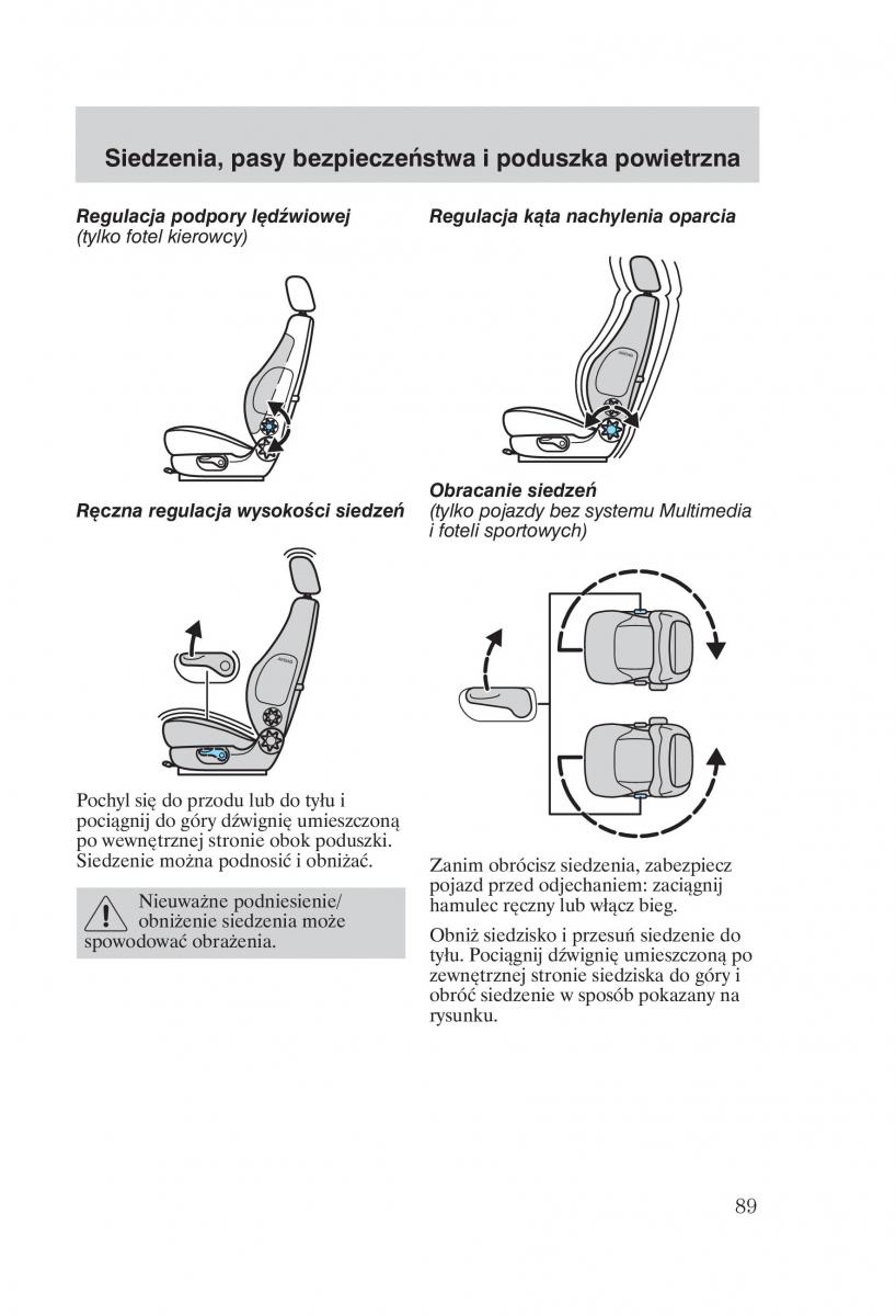 manual Ford Galaxy Ford Galaxy II 2 instrukcja / page 91