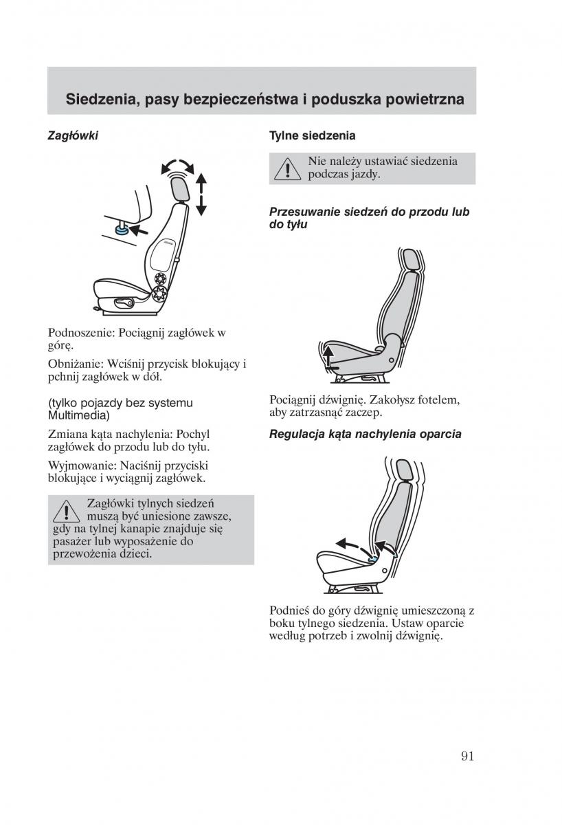 manual Ford Galaxy Ford Galaxy II 2 instrukcja / page 93