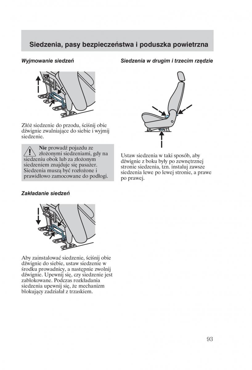 manual Ford Galaxy Ford Galaxy II 2 instrukcja / page 95