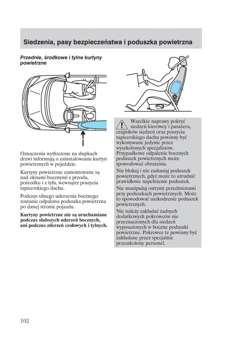 manual Ford Galaxy Ford Galaxy II 2 instrukcja / page 104