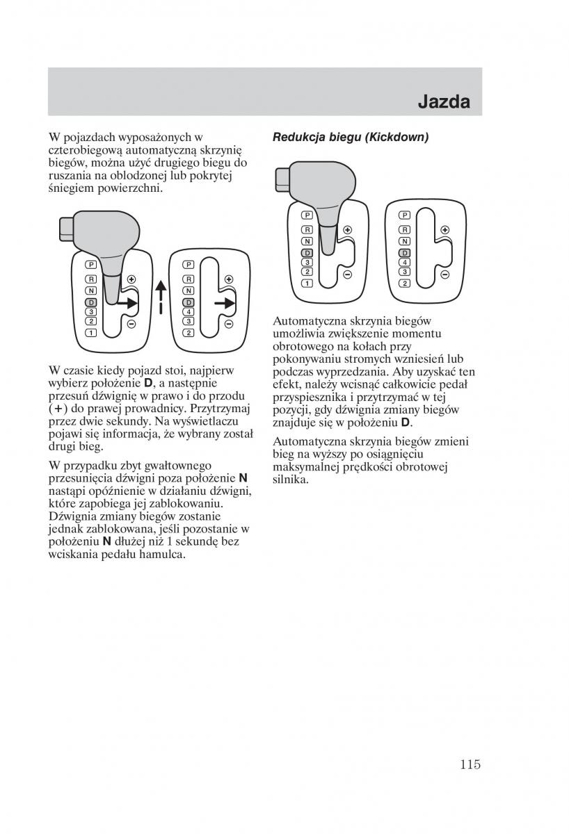 manual Ford Galaxy Ford Galaxy II 2 instrukcja / page 117