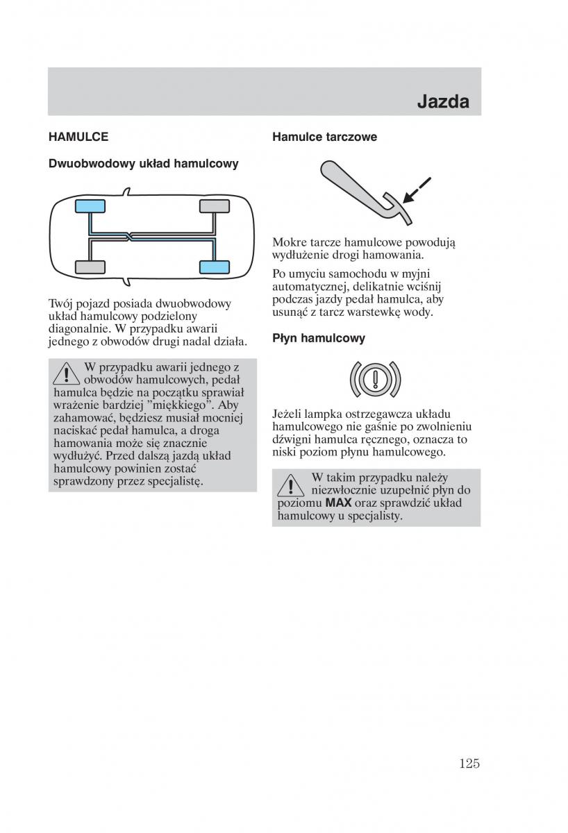 Ford Galaxy II 2 instrukcja obslugi / page 127