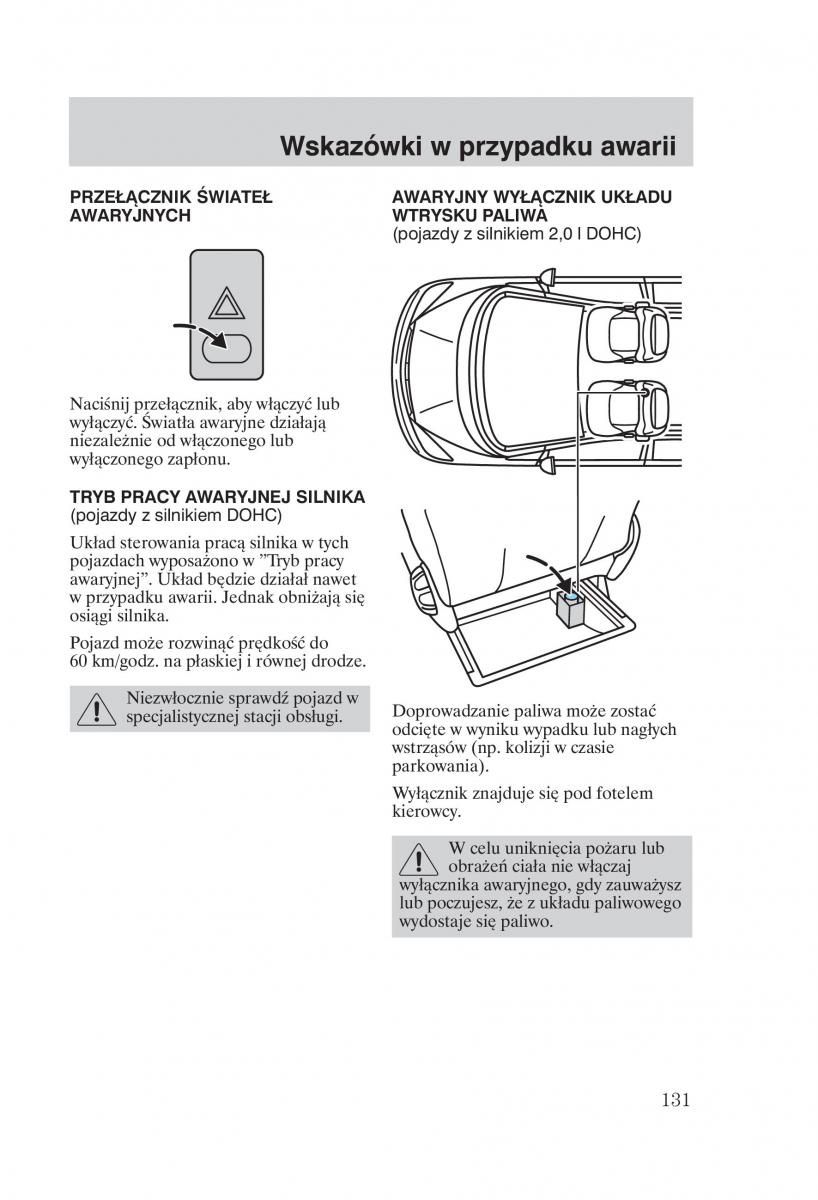 Ford Galaxy II 2 instrukcja obslugi / page 133