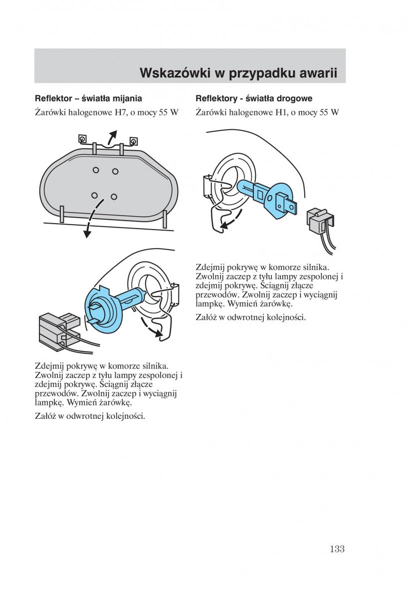 manual Ford Galaxy Ford Galaxy II 2 instrukcja / page 135