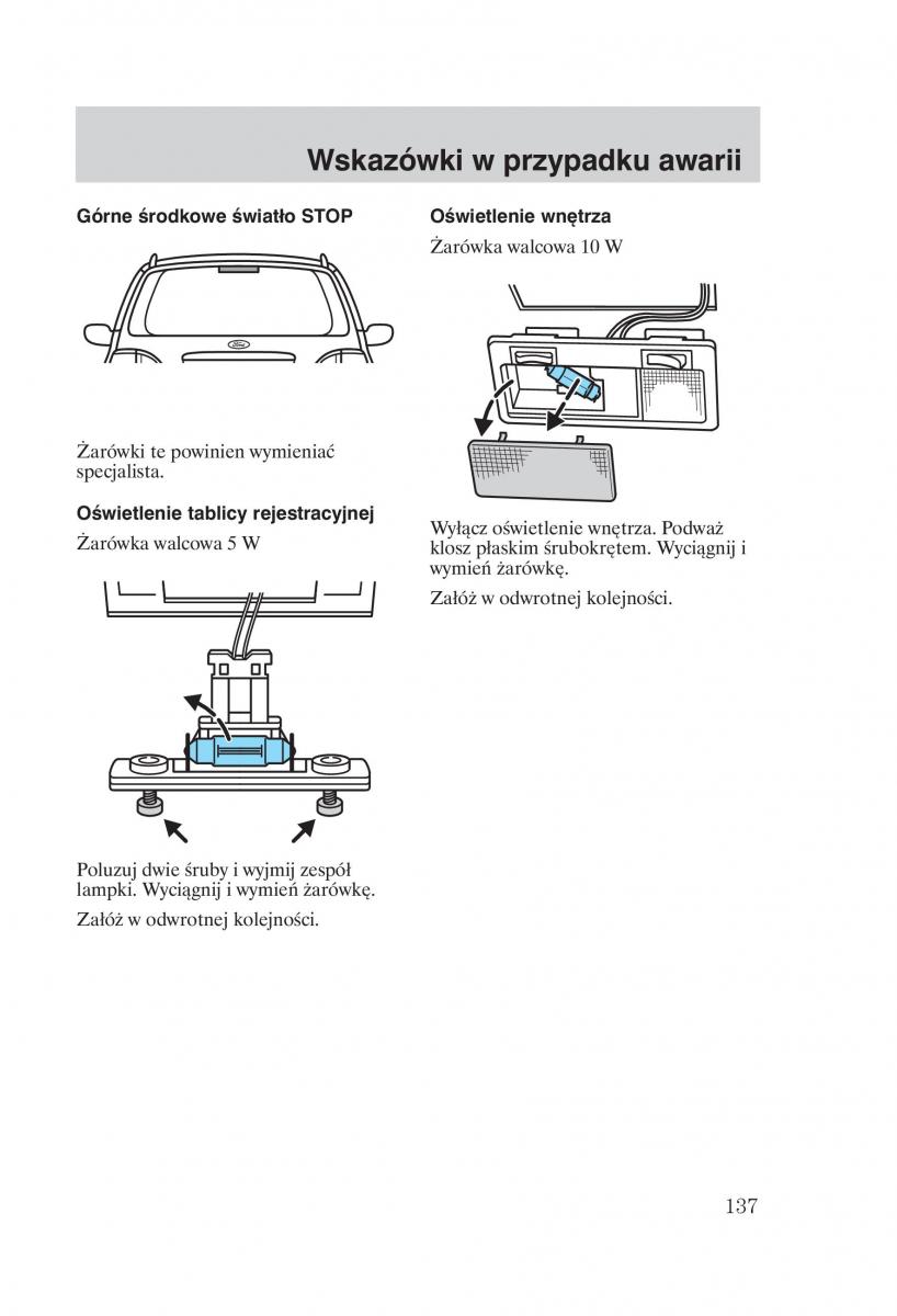 manual Ford Galaxy Ford Galaxy II 2 instrukcja / page 139