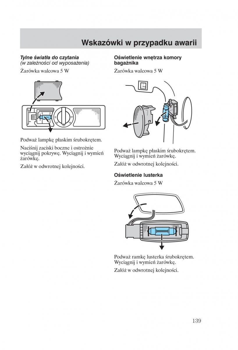 manual Ford Galaxy Ford Galaxy II 2 instrukcja / page 141