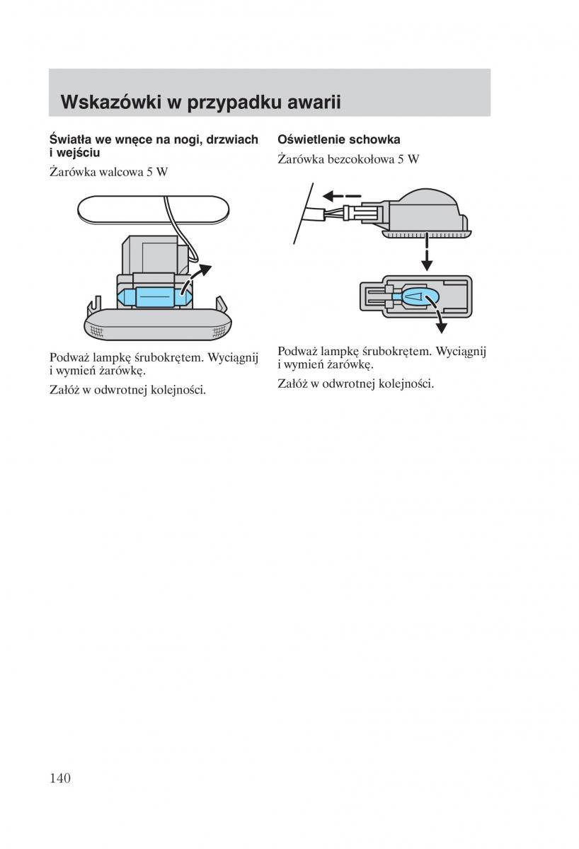 manual Ford Galaxy Ford Galaxy II 2 instrukcja / page 142