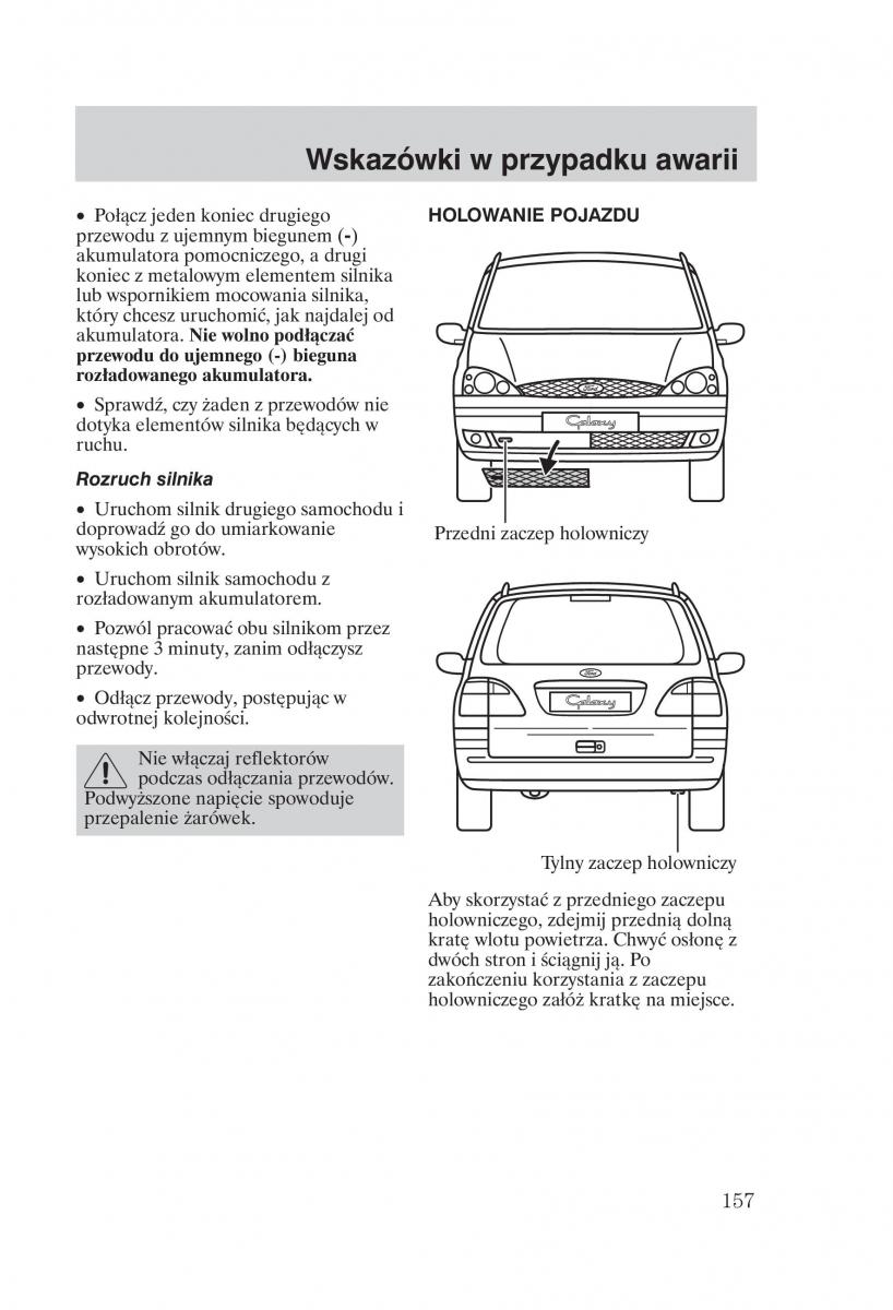 manual Ford Galaxy Ford Galaxy II 2 instrukcja / page 159