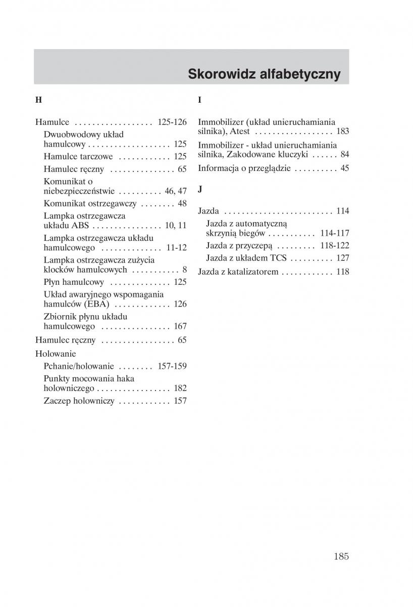 manual Ford Galaxy Ford Galaxy II 2 instrukcja / page 187