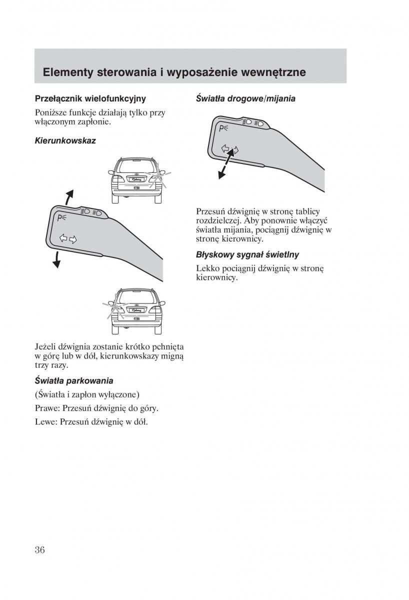 manual Ford Galaxy Ford Galaxy II 2 instrukcja / page 38