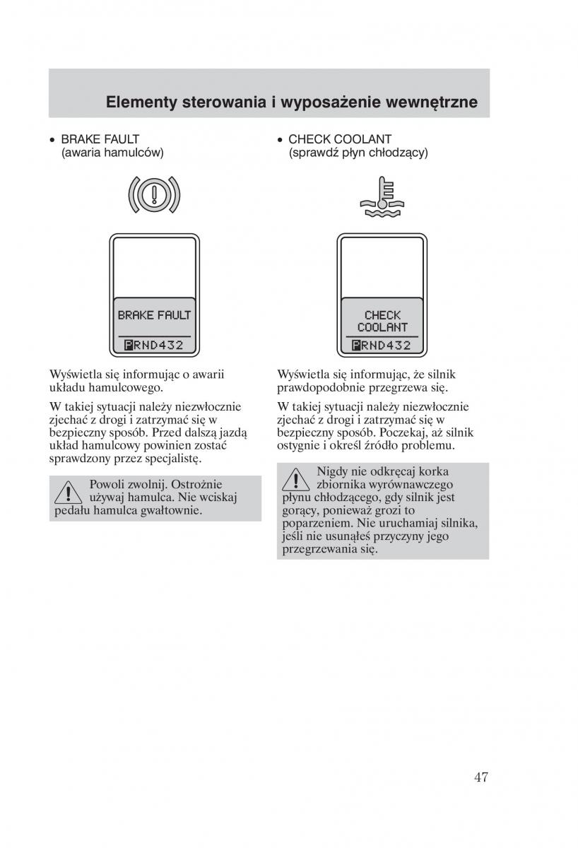 manual Ford Galaxy Ford Galaxy II 2 instrukcja / page 49