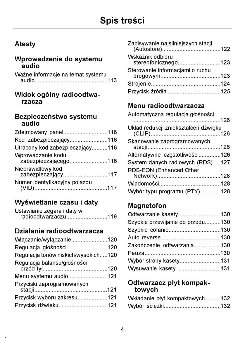 Ford Ka I 1 instrukcja obslugi / page 6