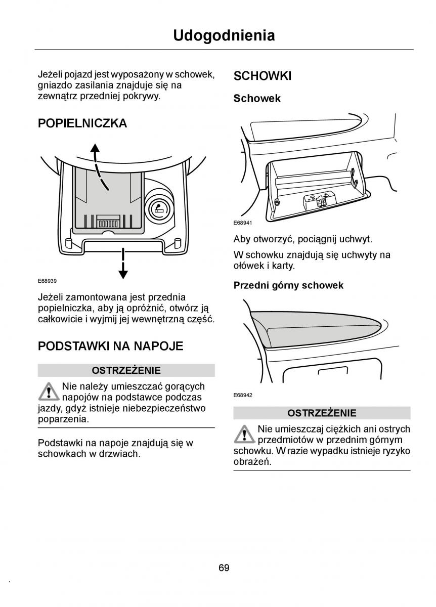 Ford Ka I 1 instrukcja obslugi / page 71