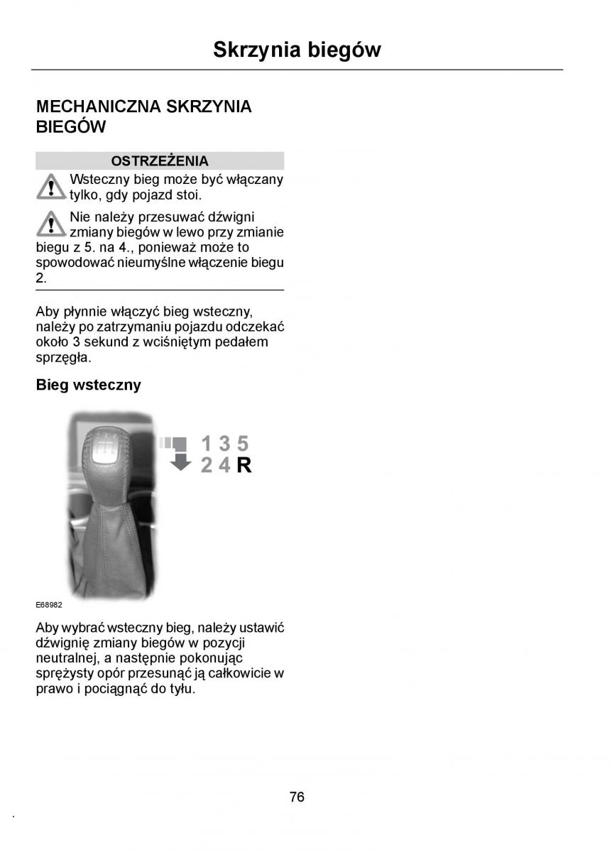 Ford Ka I 1 instrukcja obslugi / page 78