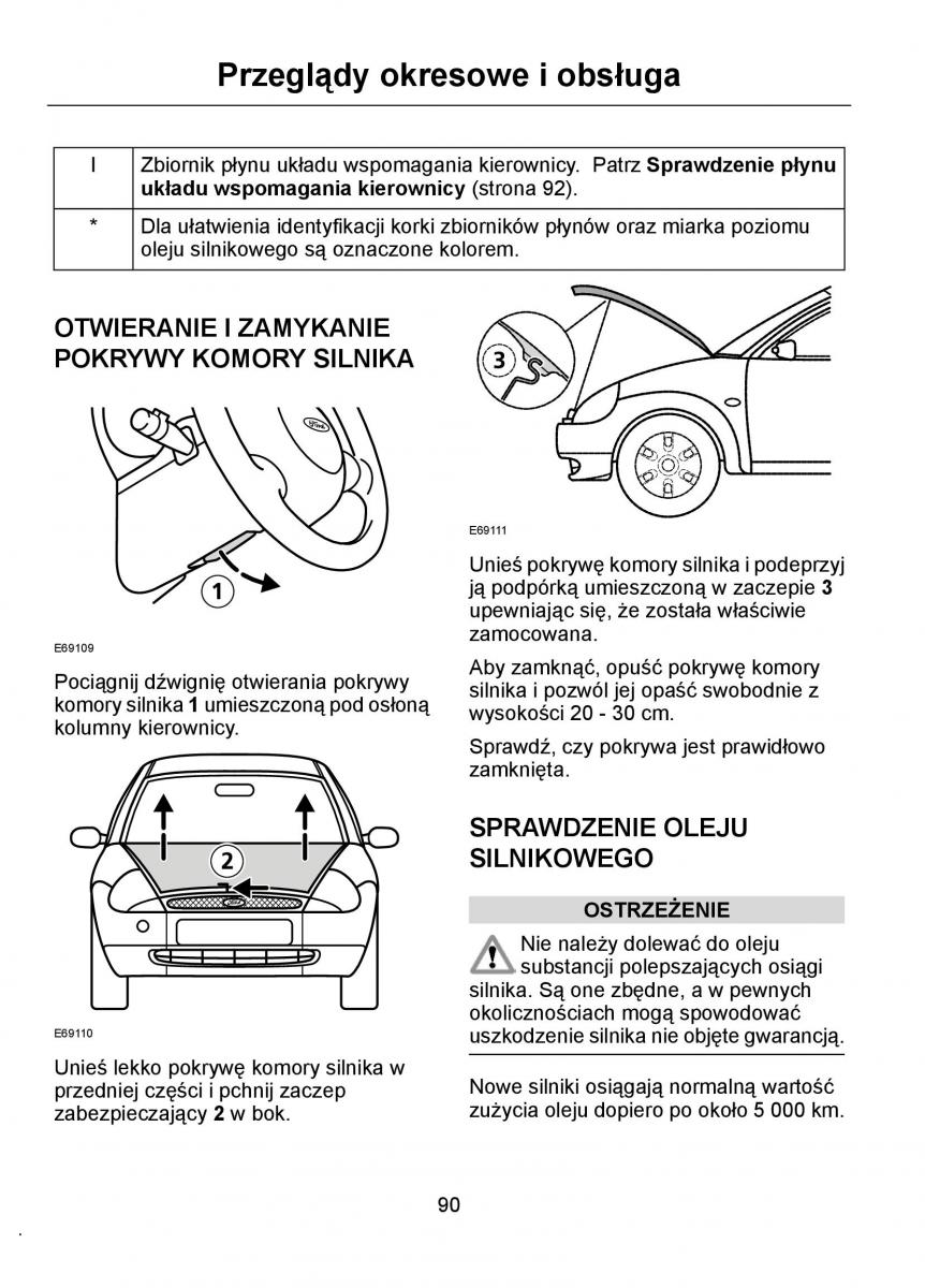 Ford Ka I 1 instrukcja obslugi / page 92