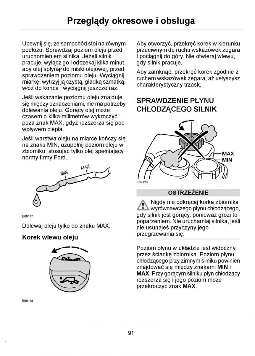 Ford Ka I 1 instrukcja obslugi / page 93