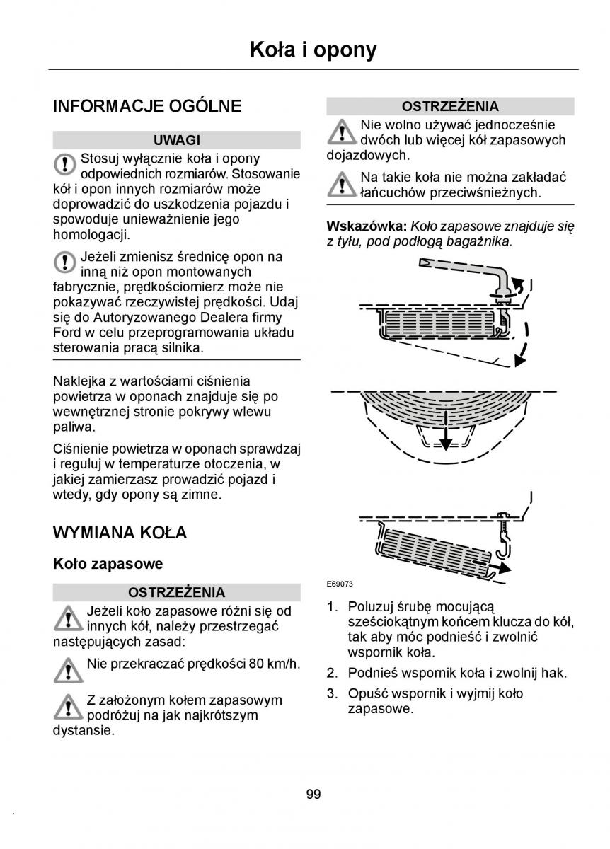 Ford Ka I 1 instrukcja obslugi / page 101