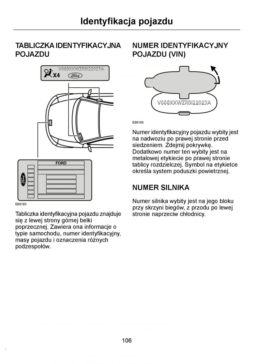 Ford Ka I 1 instrukcja obslugi / page 108