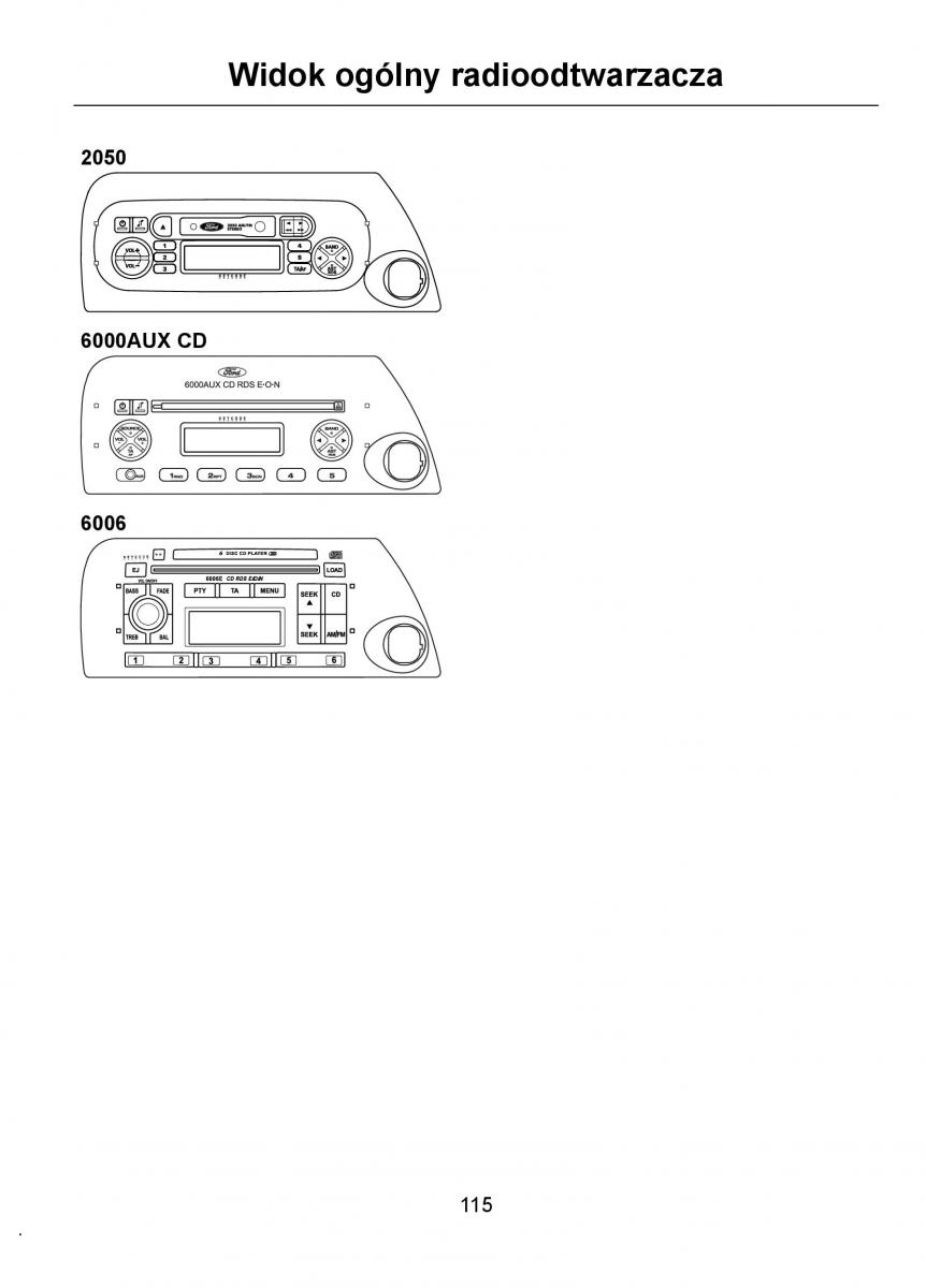 Ford Ka I 1 instrukcja obslugi / page 117