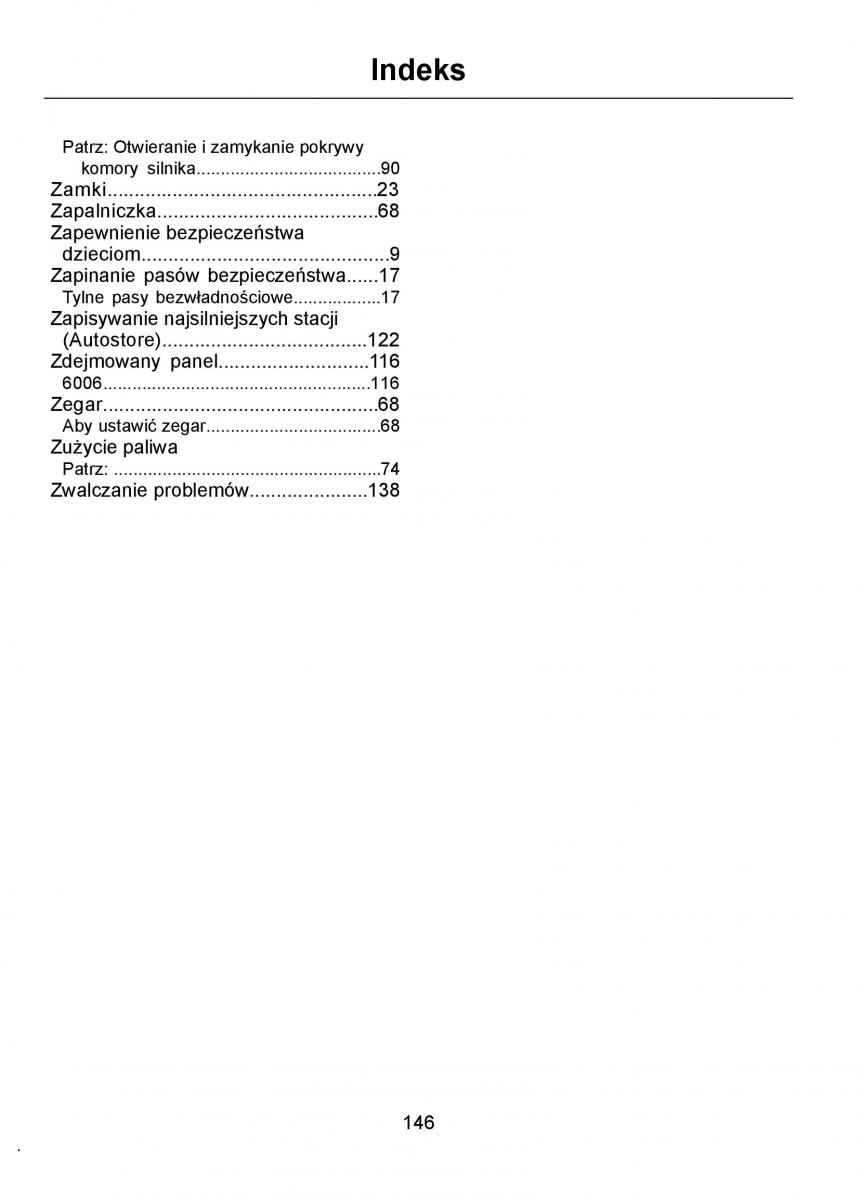 Ford Ka I 1 instrukcja obslugi / page 148