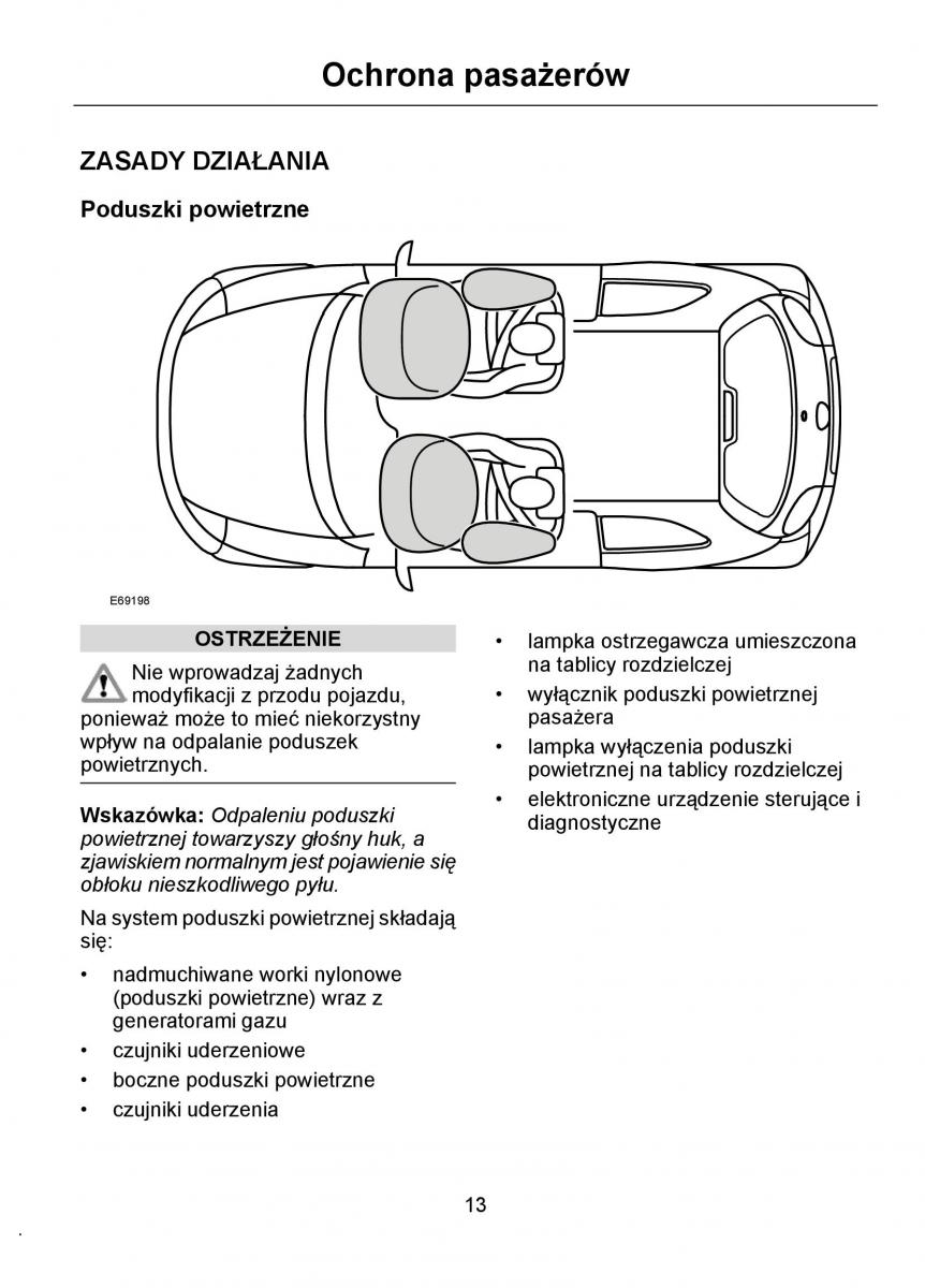 Ford Ka I 1 instrukcja obslugi / page 15