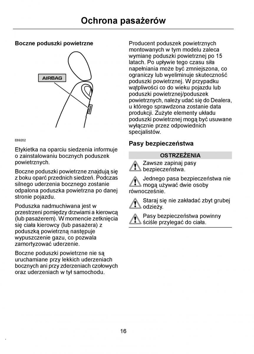 Ford Ka I 1 instrukcja obslugi / page 18