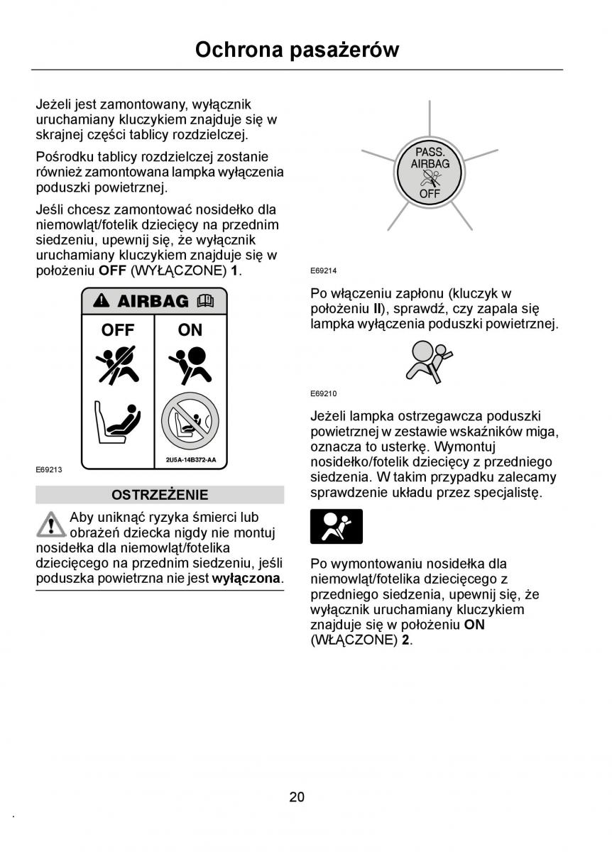 Ford Ka I 1 instrukcja obslugi / page 22