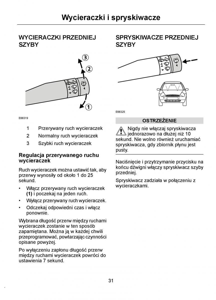 Ford Ka I 1 instrukcja obslugi / page 33