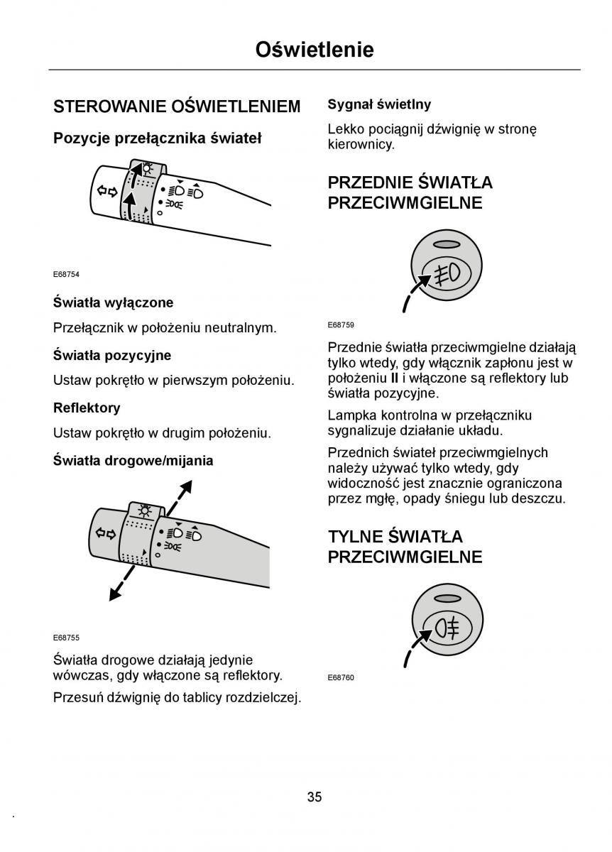 Ford Ka I 1 instrukcja obslugi / page 37