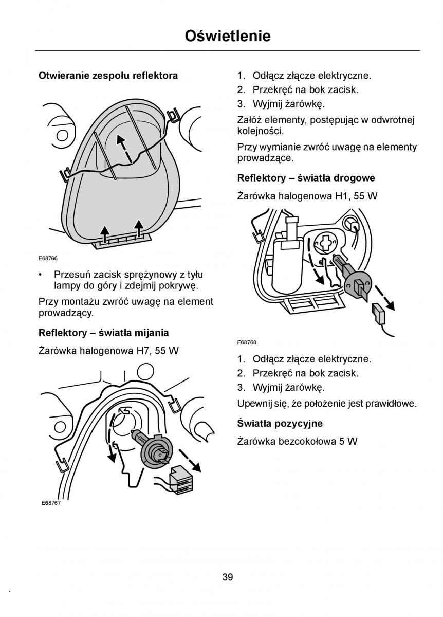 Ford Ka I 1 instrukcja obslugi / page 41