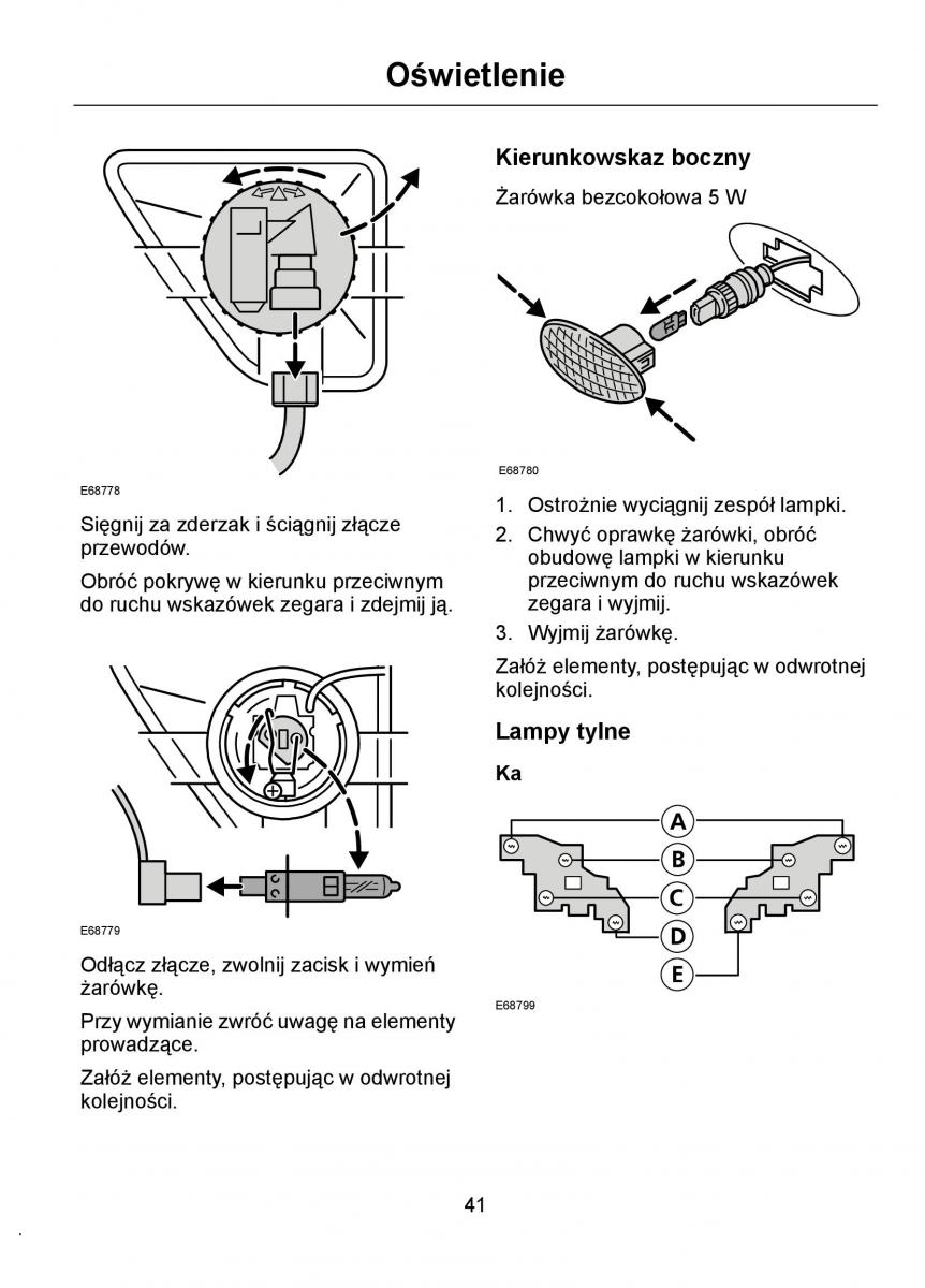 Ford Ka I 1 instrukcja obslugi / page 43