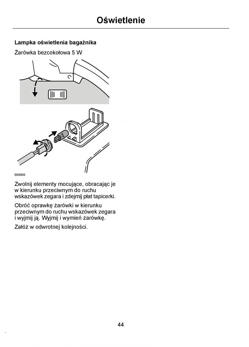 Ford Ka I 1 instrukcja obslugi / page 46