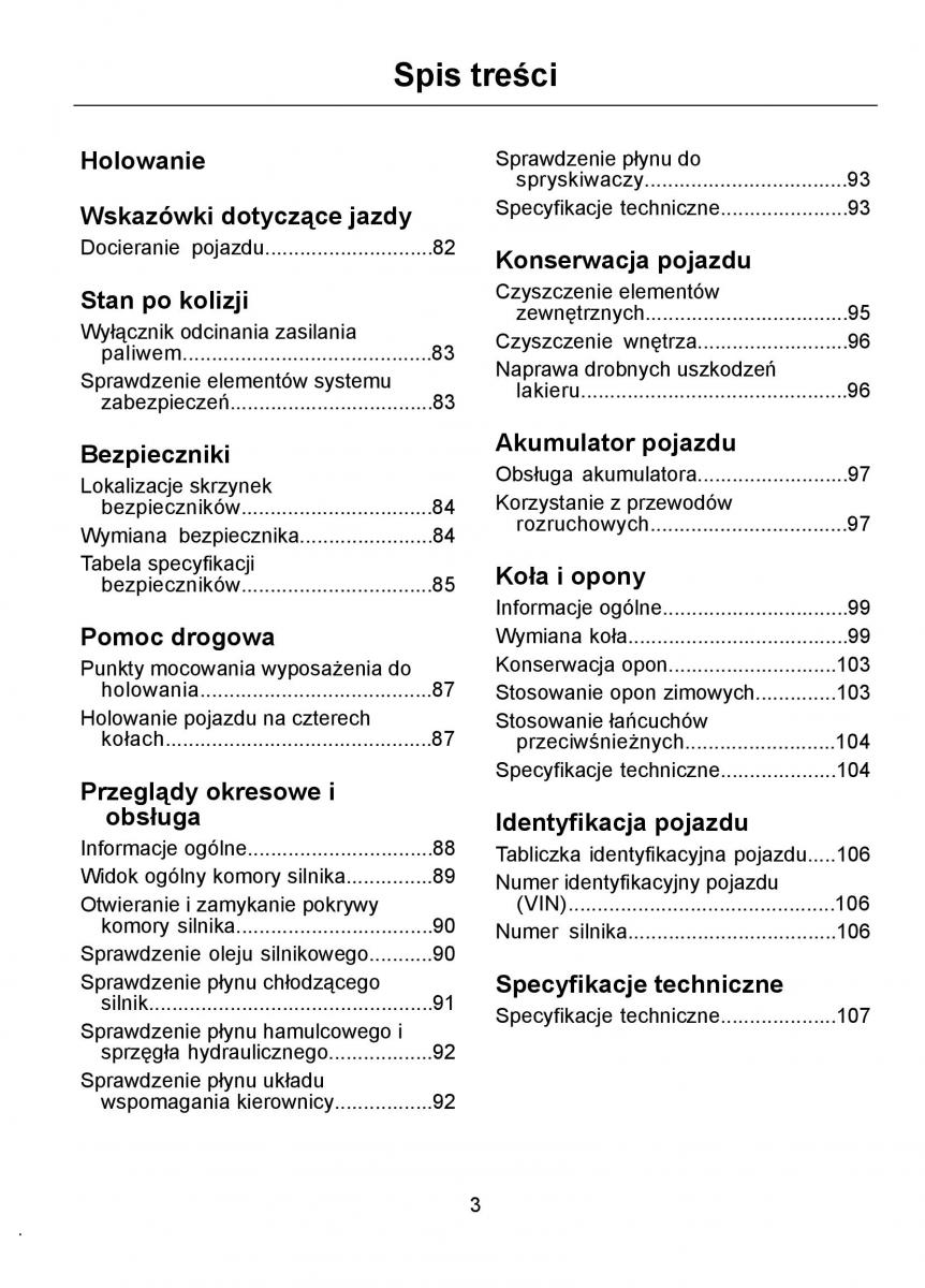 Ford Ka I 1 instrukcja obslugi / page 5