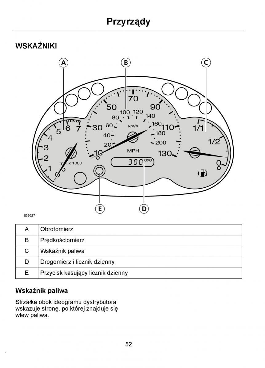 Ford Ka I 1 instrukcja obslugi / page 54