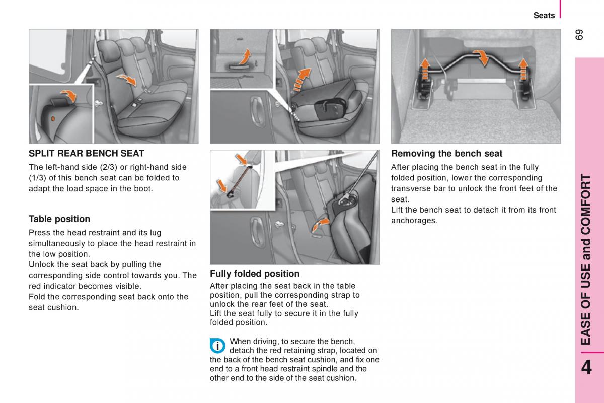 manual Citroen Nemo Citroen Nemo owners manual / page 71