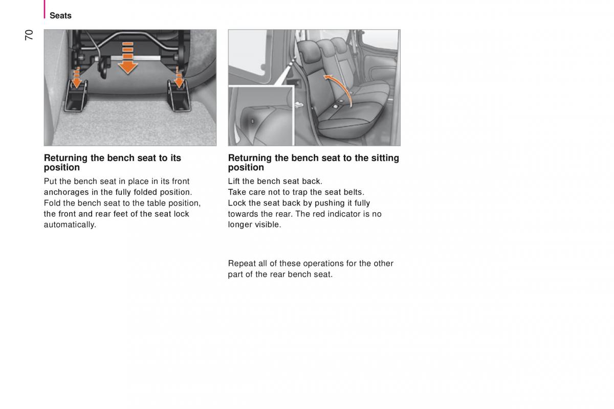 manual Citroen Nemo Citroen Nemo owners manual / page 72