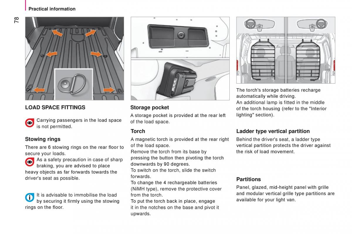 manual Citroen Nemo Citroen Nemo owners manual / page 80