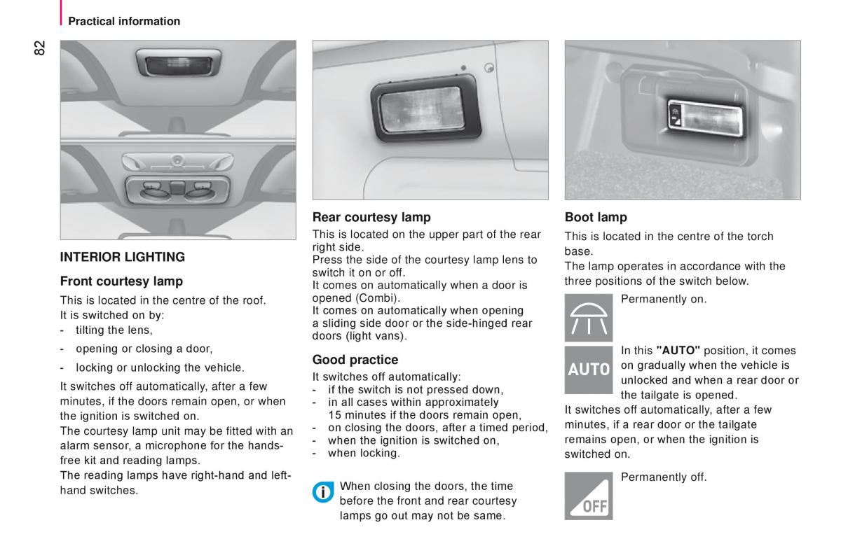 manual Citroen Nemo Citroen Nemo owners manual / page 84