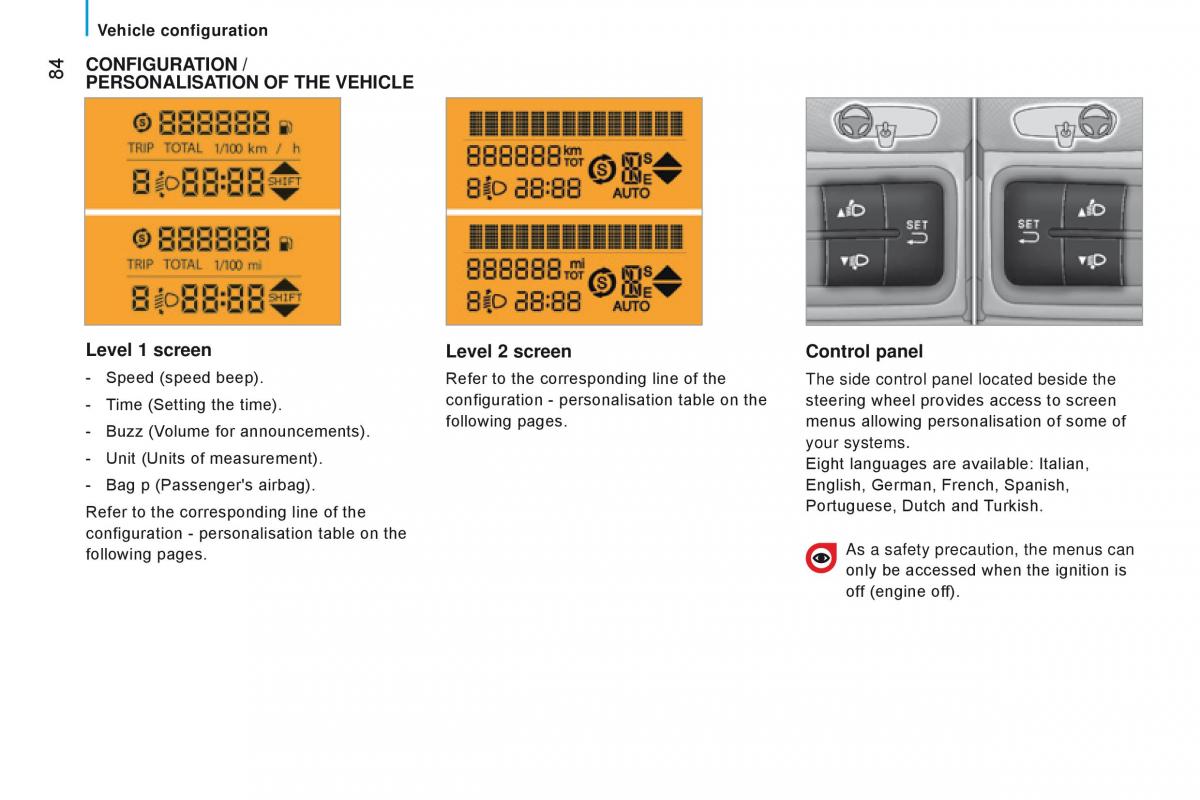 manual Citroen Nemo Citroen Nemo owners manual / page 86