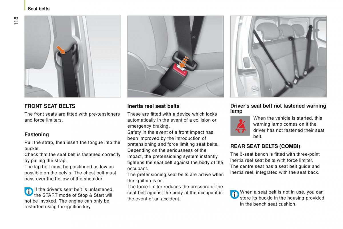 manual Citroen Nemo Citroen Nemo owners manual / page 120