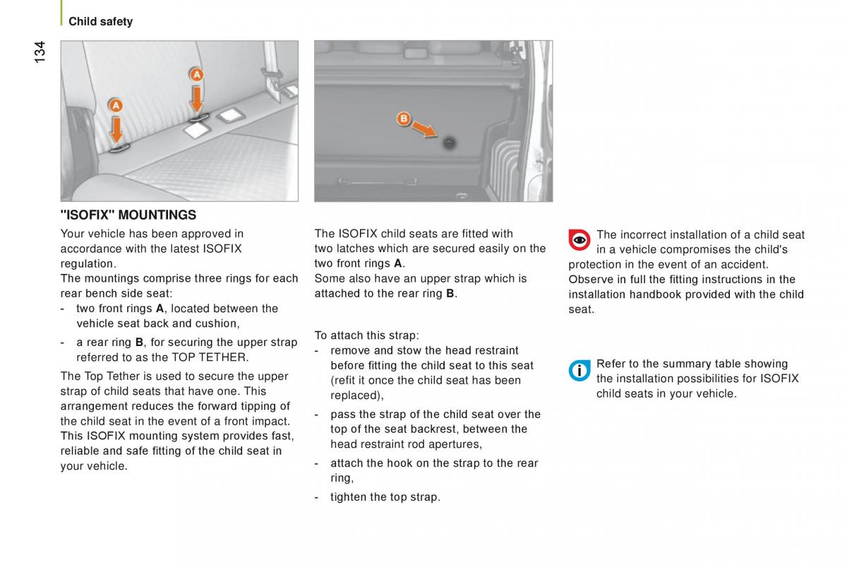 manual Citroen Nemo Citroen Nemo owners manual / page 136