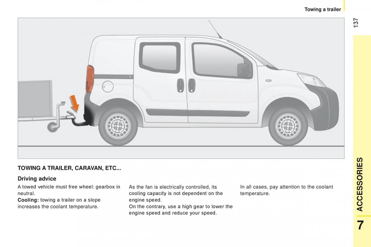 manual Citroen Nemo Citroen Nemo owners manual / page 139