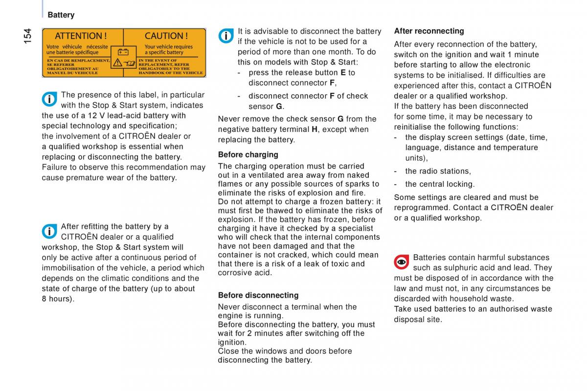 manual Citroen Nemo Citroen Nemo owners manual / page 156