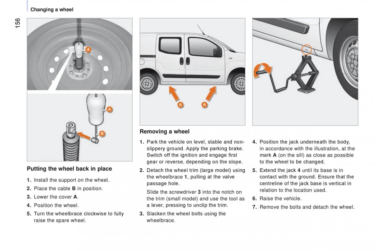 manual Citroen Nemo Citroen Nemo owners manual / page 158