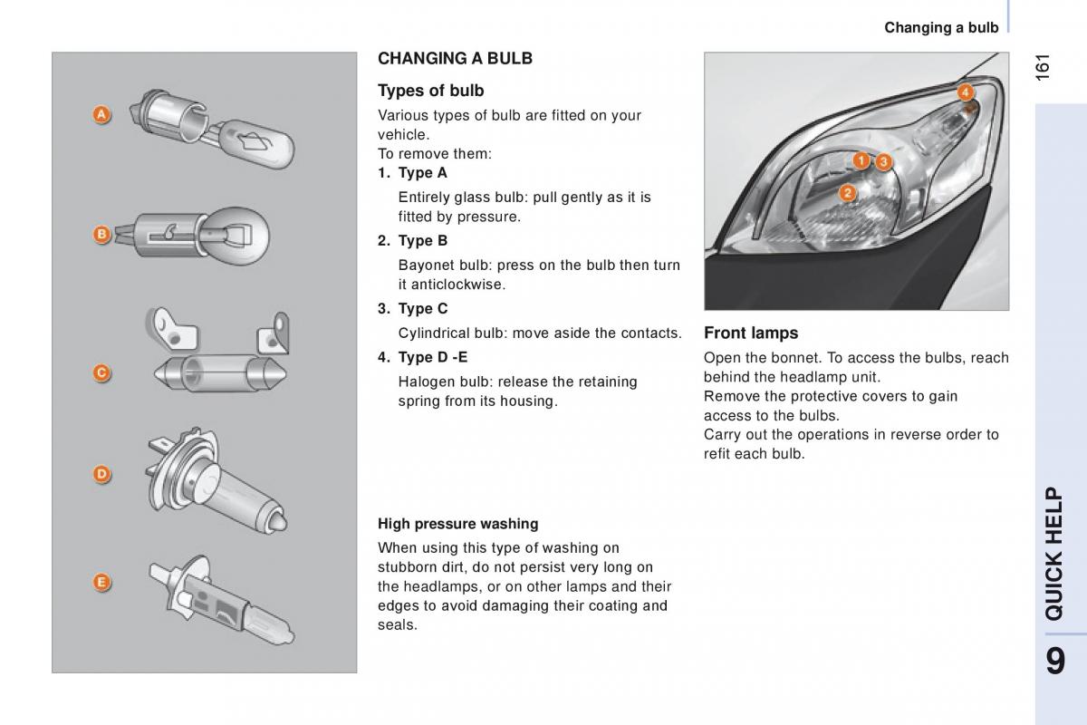 manual Citroen Nemo Citroen Nemo owners manual / page 163