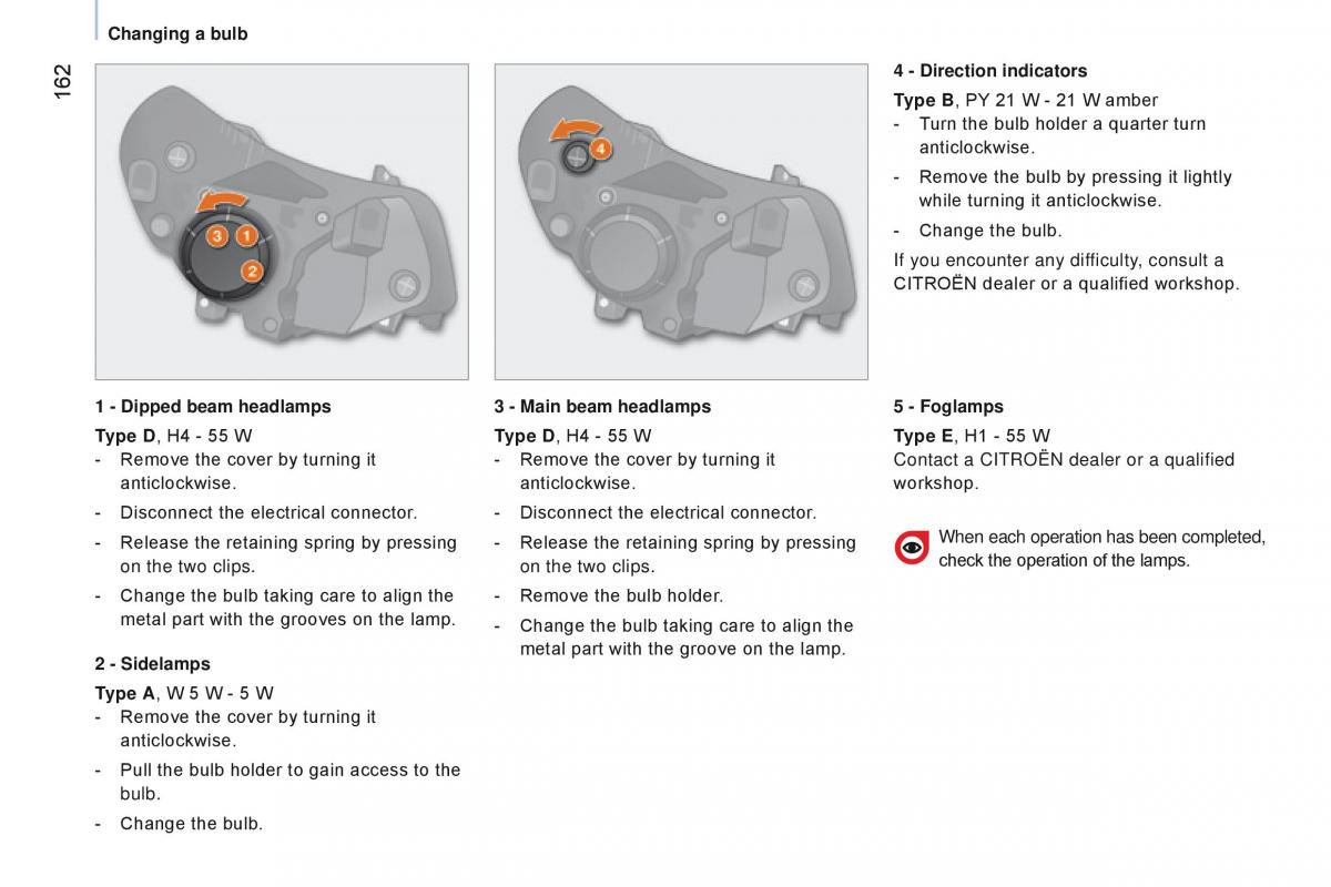 manual Citroen Nemo Citroen Nemo owners manual / page 164